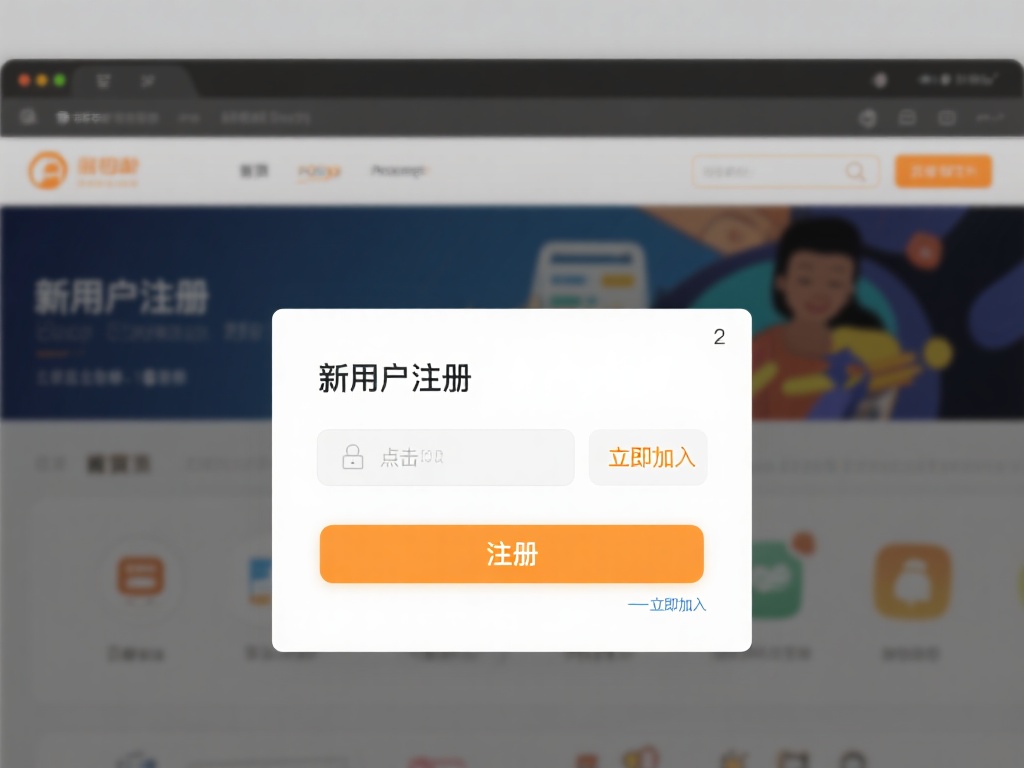 2.&nbsp;点击“注册”按钮
在首页顶部导航栏或者显著